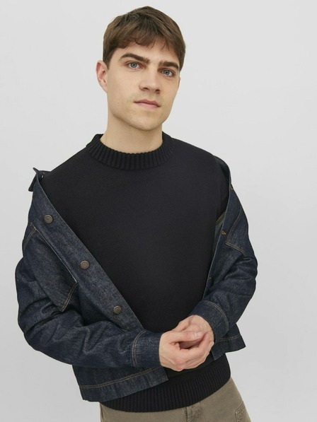 Jack & Jones Férfi fekete Jack & Jones Jack pulóver