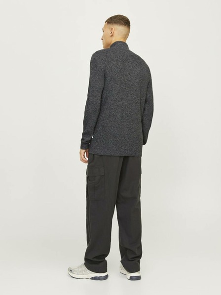 Jack & Jones Szürke Férfi Jack & Jones Lewis Zip pulóver cipzárral
