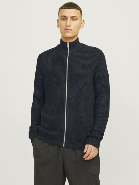 Jack & Jones Sötétkék férfi Jack & Jones Lewis Zip pulóver cipzárral
