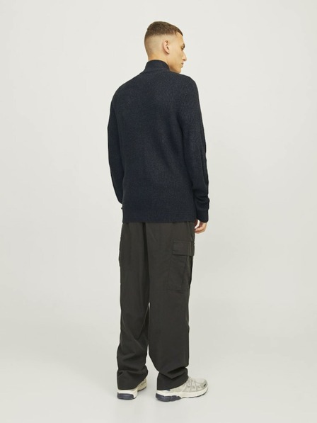 Jack & Jones Sötétkék férfi Jack & Jones Lewis Zip pulóver cipzárral