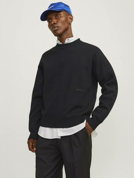 Jack & Jones Fekete Férfi Jack & Jones Vester pulóver