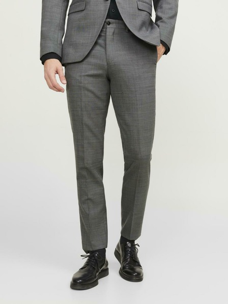 Jack & Jones Sötétszürke férfi gyapjúkeverék öltönynadrág Jack & Jones Solaris