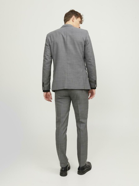 Jack & Jones Sötétszürke férfi gyapjúkeverék öltönynadrág Jack & Jones Solaris