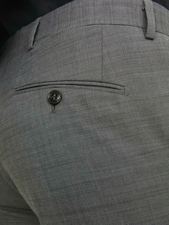 Jack & Jones Sötétszürke férfi gyapjúkeverék öltönynadrág Jack & Jones Solaris