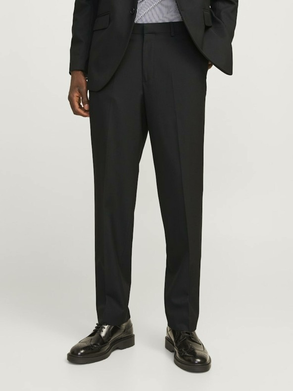 Jack & Jones Fekete férfi Jack & Jones Brush öltönynadrág