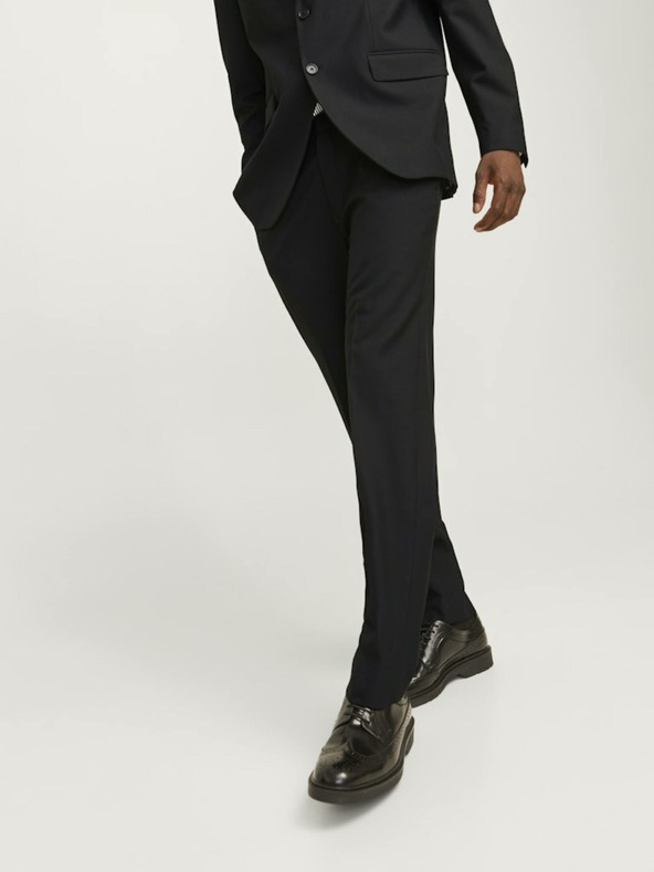 Jack & Jones Fekete férfi Jack & Jones Brush öltönynadrág