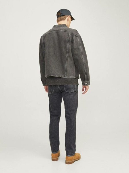 Jack & Jones Fekete férfi egyenes szabású farmer Jack & Jones Chris