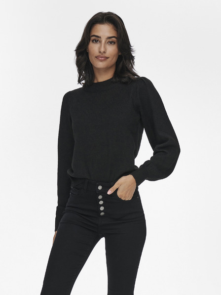 Jacqueline de Yong Fekete JDY Rue Life pulóver