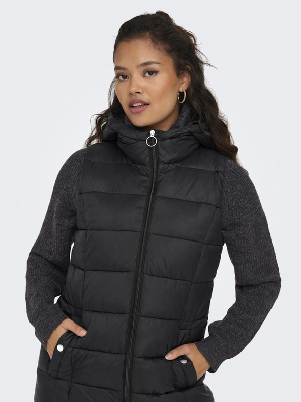 Jacqueline de Yong Fekete női JDY Zulu steppelt mellény