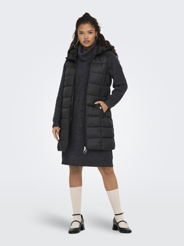 Jacqueline de Yong Fekete női JDY Zulu steppelt mellény