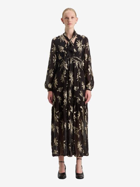 Scotch & Soda Scotch & Soda fekete női mintás lurex ruha Scotch & Soda