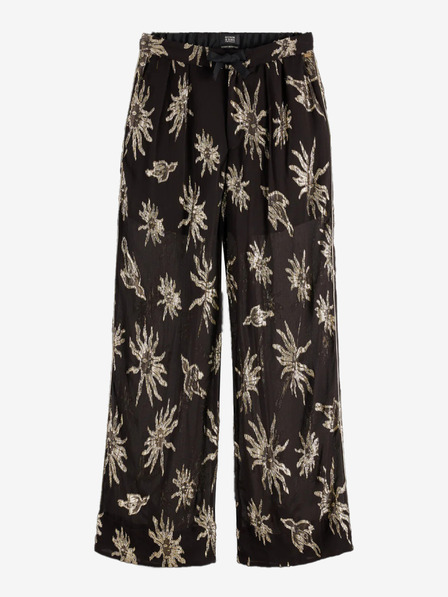 Scotch & Soda Fekete női mintás nadrág Scotch & Soda Scotch & Soda