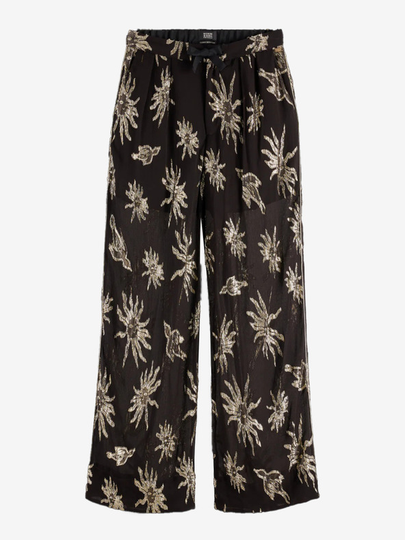 Scotch & Soda Fekete női mintás nadrág Scotch & Soda Scotch & Soda
