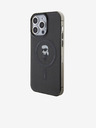 Karl Lagerfeld IML Ikonik MagSafe hátlap iPhone 15 Pro Max készülékhez Fekete Karl Lagerfeld
