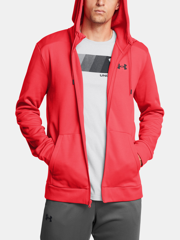 Under Armour Férfi felső Under Armour UA Armour Fleece FZ Hoodie-RED