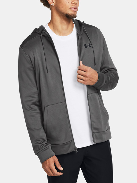 Under Armour Férfi felső Under Armour UA Armour Fleece FZ Hoodie-GRY