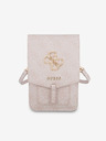 Guess Guess PU 4G fém logós telefontáska rózsaszín