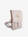 Guess Guess PU 4G fém logós telefontáska rózsaszín
