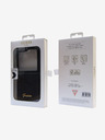 Guess Guess PC/TPU csillámpelyhek fém logós hátlap Samsung Galaxy Z Flip 5 fekete