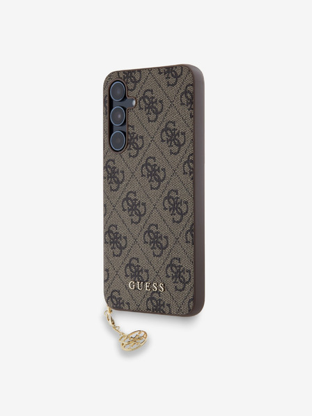 Guess Guess 4G Charm hátlap a Samsung Galaxy A55-öshöz Barna