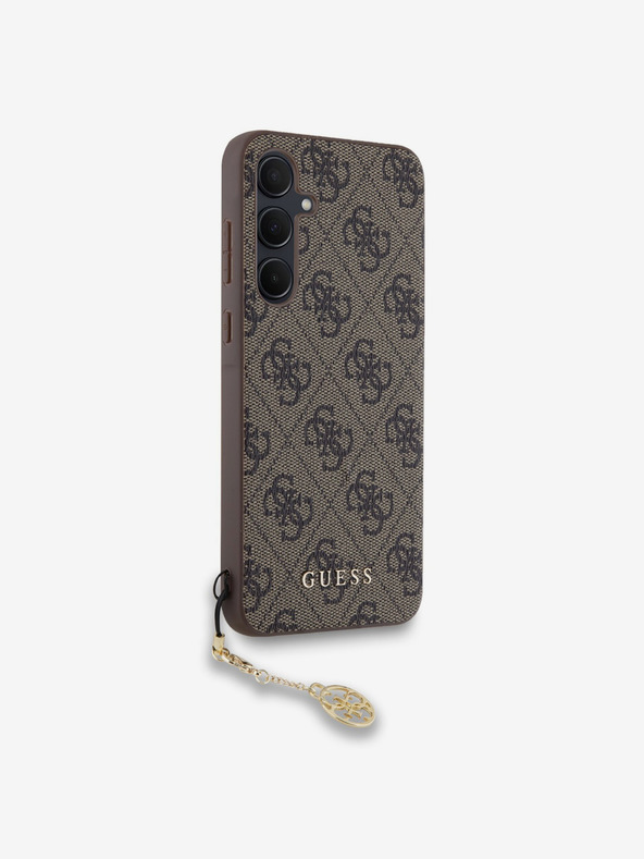 Guess Guess 4G Charm hátlap a Samsung Galaxy A55-öshöz Barna