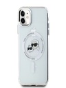 Karl Lagerfeld Karl Lagerfeld IML K&CH Heads fémkeretes MagSafe hátlap az iPhone 11 készülékhez Átlátszó