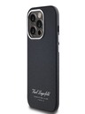 Karl Lagerfeld Szemcsés PU Hotel RSG hátlap iPhone 14 Pro Fekete Karl Lagerfeld Karl Lagerfeld
