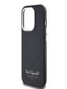 Karl Lagerfeld Szemcsés PU Hotel RSG hátlap iPhone 14 Pro Fekete Karl Lagerfeld Karl Lagerfeld