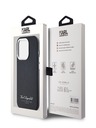 Karl Lagerfeld Szemcsés PU Hotel RSG hátlap iPhone 14 Pro Fekete Karl Lagerfeld Karl Lagerfeld