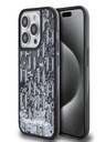 Karl Lagerfeld Folyékony csillogó monogramos gradiens hátlap iPhone 14 Pro Max fekete Karl Lagerfeld