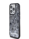 Karl Lagerfeld Folyékony csillogó monogramos gradiens hátlap iPhone 14 Pro Max fekete Karl Lagerfeld