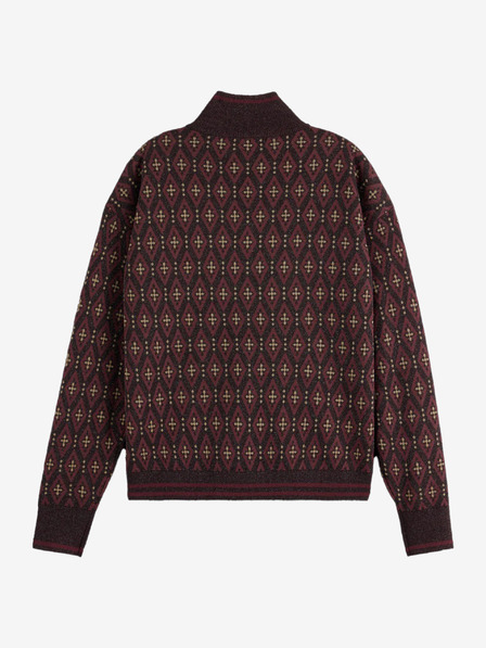 Scotch & Soda Női bordó mintás bomber Scotch & Soda