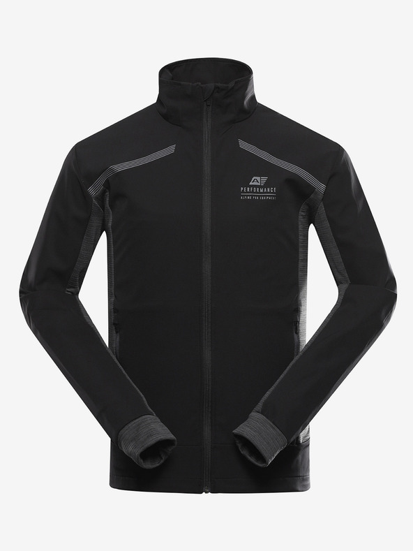 ALPINE PRO Férfi softshell dzseki membránnal ALPINE PRO UKEB fekete