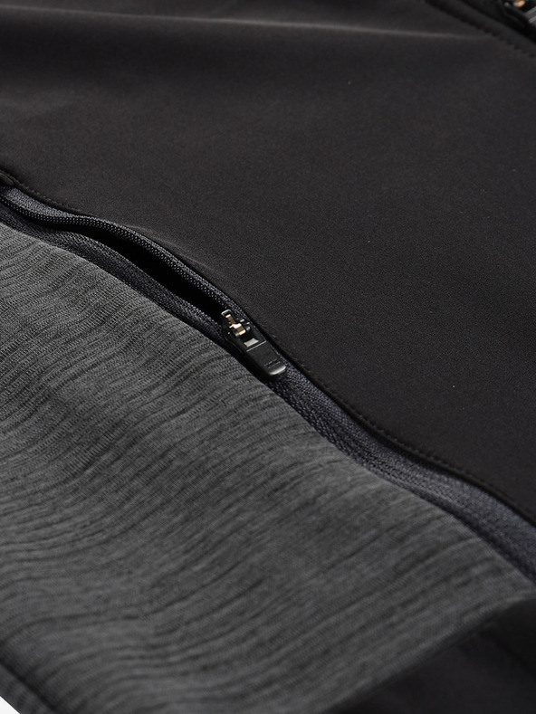 ALPINE PRO Férfi softshell dzseki membránnal ALPINE PRO UKEB fekete