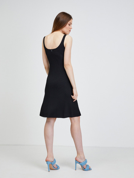 Guess Fekete női bordás ruha Guess Lucille