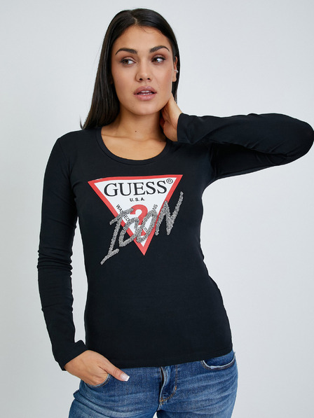 Guess Fekete női hosszú ujjú póló Guess