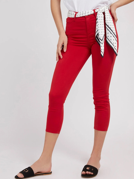 Guess Piros női skinny fit farmer sállal Guess 1981 capri