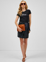 Guess Fekete műbőr szoknya Guess Carine