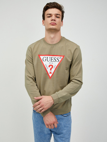 Guess Khaki színű férfi Guess Audley melegítőfelső