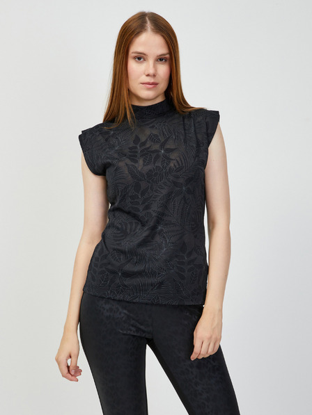 Guess Fekete virágos blúz Guess Jacotte