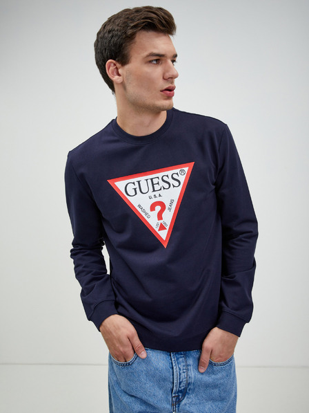 Guess Sötétkék Guess Audley férfi hosszú ujjú ing