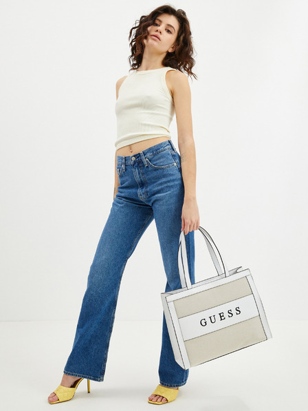 Guess Fehér és bézs női Guess Monique női táska Tote Bag