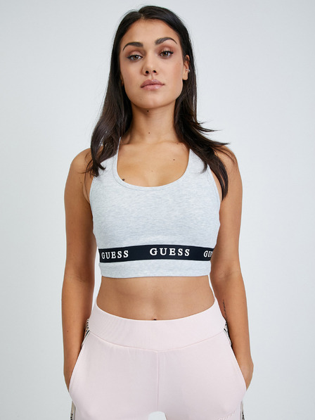 Guess Világosszürke csíkos sportmelltartó Guess Aline