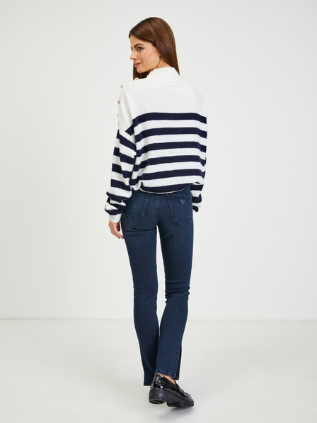 Guess Sötétkék női skinny fit farmernadrág hasítékkal Guess 1981
