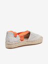 Guess Női narancssárga és ezüst mintás espadrilles Guess Jalene 3