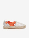 Guess Női narancssárga és ezüst mintás espadrilles Guess Jalene 3