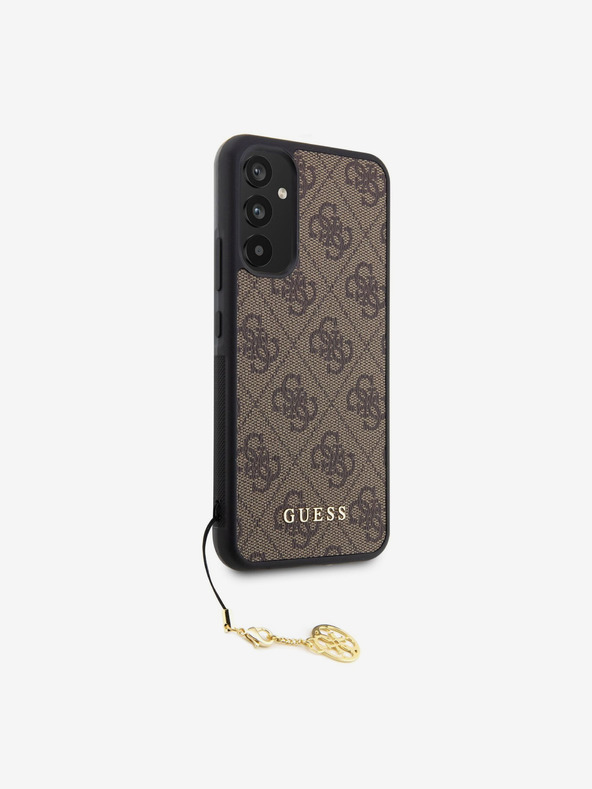Guess 4G Charm Zadní Kryt pro Samsung Galaxy A34 5G Brown Telefontok