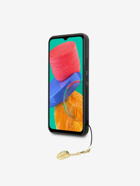 Guess 4G Charm Zadní Kryt pro Samsung Galaxy A34 5G Brown Telefontok