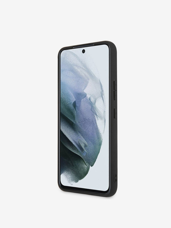 Guess PU 4G Metal Logo Zadní Kryt pro Samsung Galaxy S23 Grey Telefontok