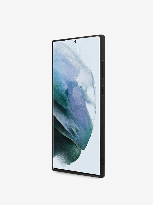 Guess PU 4G Metal Logo Zadní Kryt pro Samsung Galaxy S23 Ultra Grey Telefontok